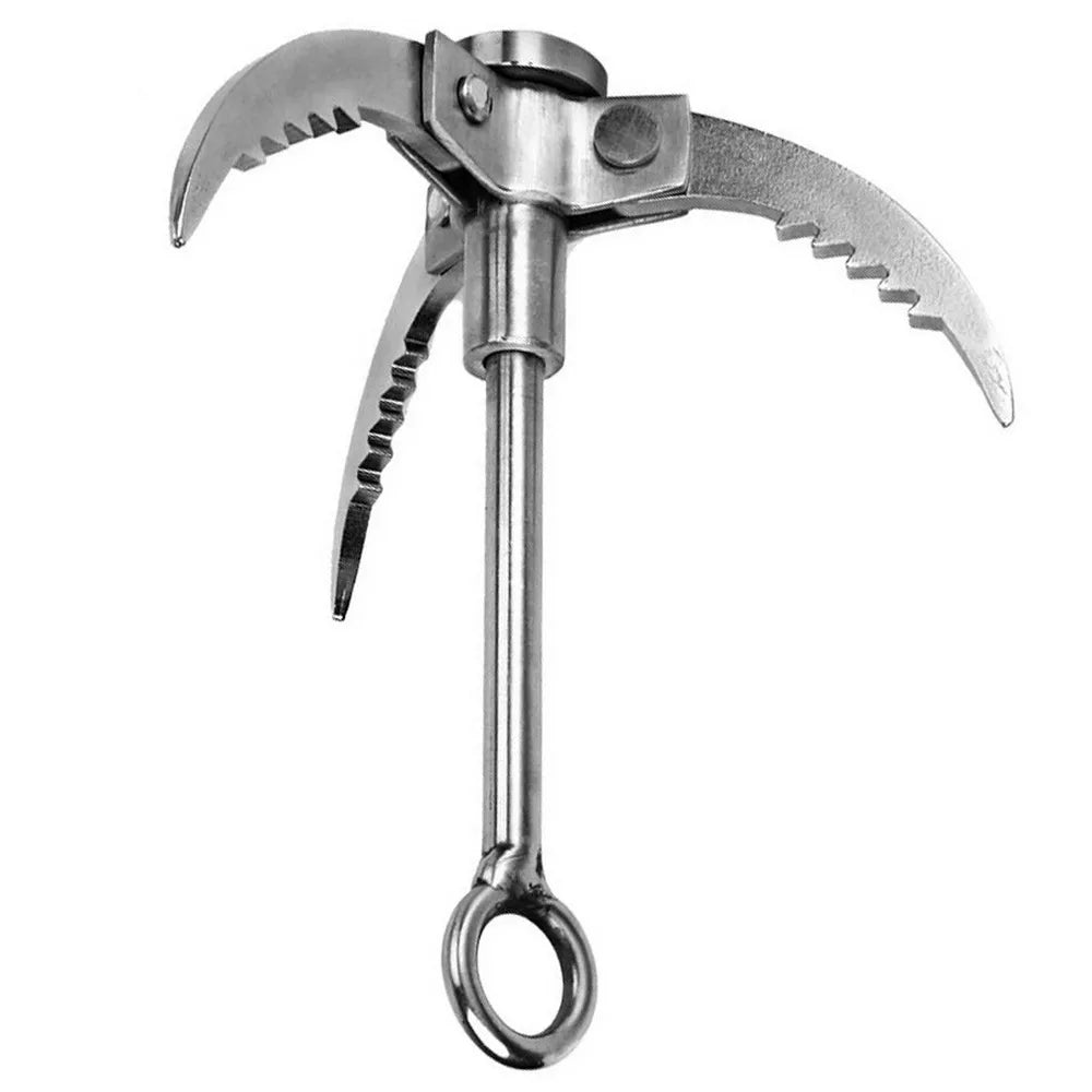 Balerz Folding Stainless Steel Flying Tiger Claw Grappling Hook Rock Climbing