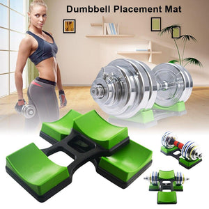 Balerz 1pair Dumbbell Bracket Dumbbell Placement Frame Stand Floor Protection Fitness Training Device for Household