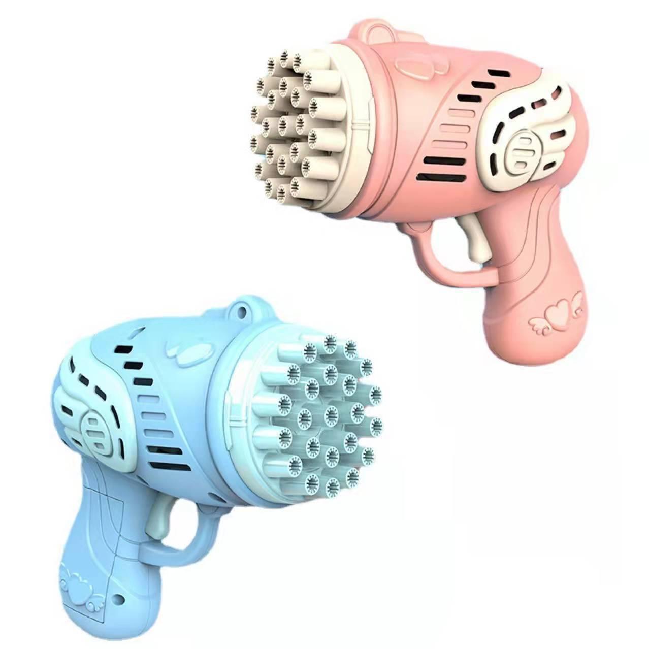 Balerz 23 Holes Automatic Gatling Bubble Gun Soap Maker Kids Outdoor Electric Bubble Machine Toys