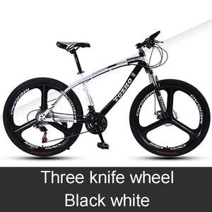 Balerz 24 Inch Mountain Bike Bicycle Adult Off Road Racing Cycling Shock Absorption Variable Speed Youth Bicycle
