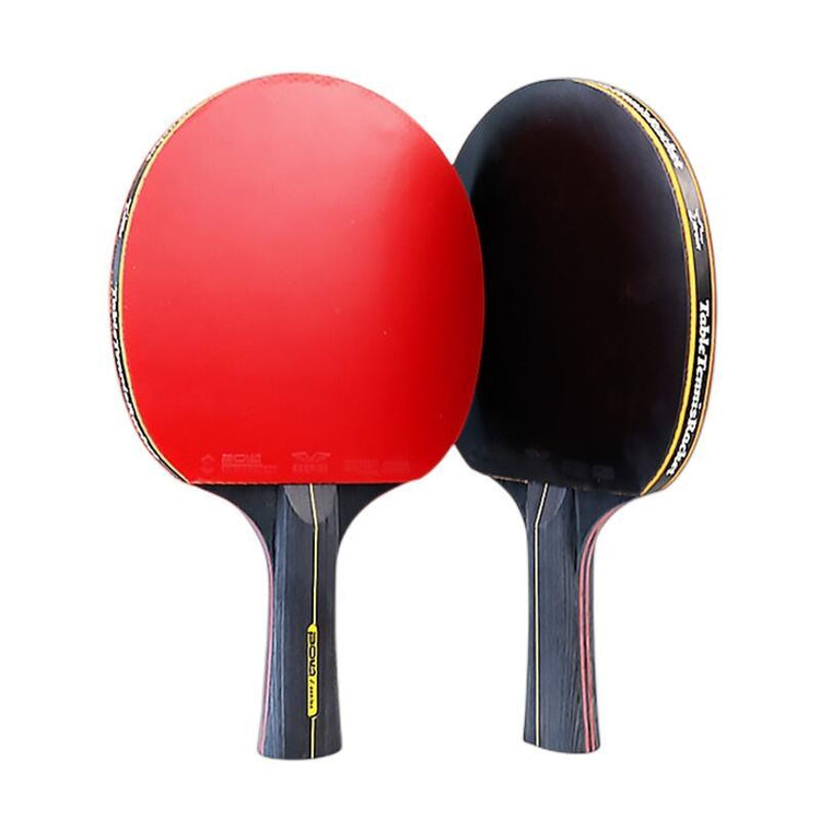 Balerz 2PCS 6 Star Ping Pong Racket Table Tennis Racket Set Pimples-in Rubber Hight Blade Bat Paddle With Bag -40