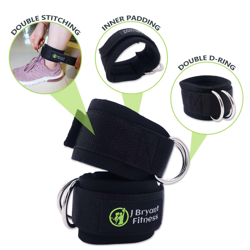 Balerz 3 in 1 Barbell Pad Set with Carry Bag Weightlifting Wrist Wrap and Gym Ankle Straps