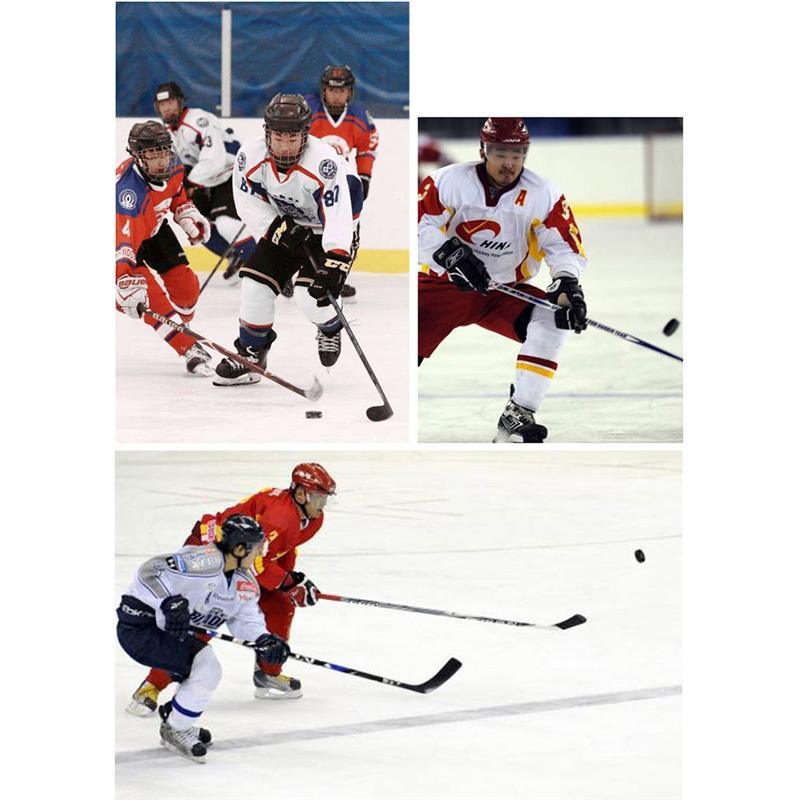Balerz 4Pcs Professional Rubber Ice Hockey Pucks Standard Hockey Balls Sports  for Practice Training Game