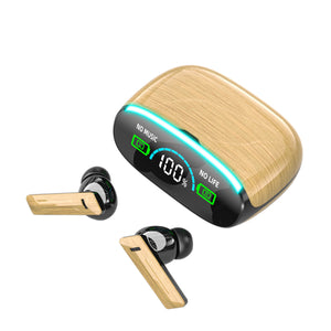 Balerz Wood Grain Wireless Sports In-ear Noise-canceling Low-latency Bluetooth Headphones