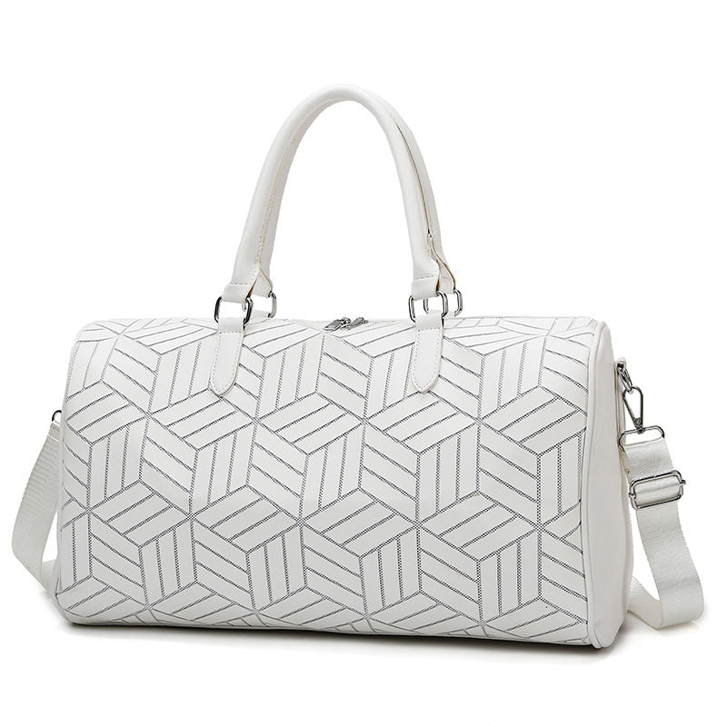 Balerz Large Capacity Men and Women Travel Bag Geometric Pattern Duffle Bag