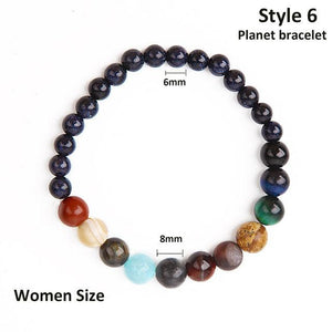 Balerz 7 Chakra Healing Beaded bracelets Chakra Healing Bracelet with Real Stones Anxiety Meditation Yoga Gemstone Jewelry