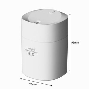 Balerz 800ml air humidifier home anti-gravity water droplets ultrasonic cool mist maker fogger with led display office bedroom desktop