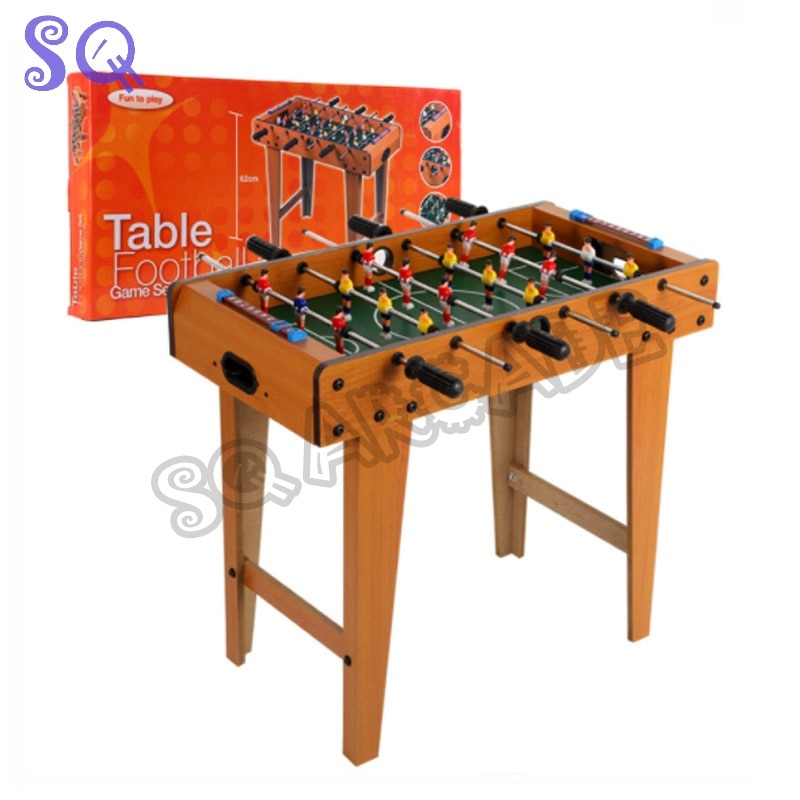 Balerz Football Table Soccer Game Deluxe Standing with Legs 69x62x37cm Wooden Frame 6 Rows Foosball Family Fun Party Gift Gaming Table