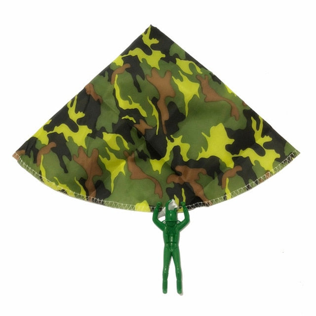 Balerz Hand Throwing Mini Soldier Camouflag Parachute for Kids Outdoor Toys Game Educational Flying Parachute Sport for Children Toys