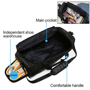 Balerz Men Leather Travel Bags Large Capacity Duffle Bag Luggage