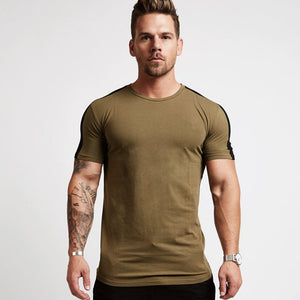 Balerz Men Gym Training Fitness T-Shirt Sport Top Bodybuilding Workout Shirt