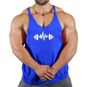 Balerz Men Weightlifting Bodybuilding Singlet Sleeveless Shirt for Workout