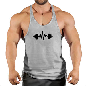 Balerz Men Weightlifting Bodybuilding Singlet Sleeveless Shirt for Workout