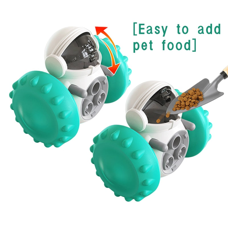 Balerz Dog Treat Puzzle Interactive Tumbler Slow Feeder Pet Treat Dispenser