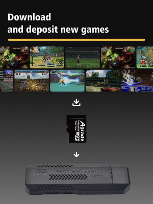 Balerz GSPRO Video Game Console 4K HD TV Game Stick Retro Portable Gaming 50 Emulators For NDS PSP PS1 N64