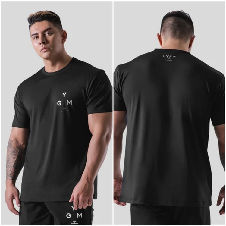 Balerz Men's Gym Short Sleeve T shirt Fitness Bodybuilding Tee Tops