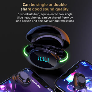 Balerz TWS 5.2 Bluetooth Earphones Noise Reduction Earbuds Sport Running HD Call Headset