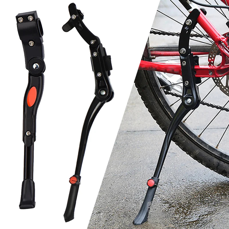 MTB Road Bicycle Kick Stand Adjustable Mountain Bike Support Side Rear parkingrack