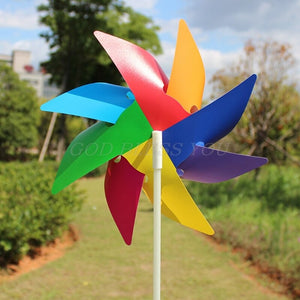 Balerz Garden Yard Party Camping Windmill Wind Spinner Ornament Decoration Kids Toy Colorful Outdoor Toys for Kids
