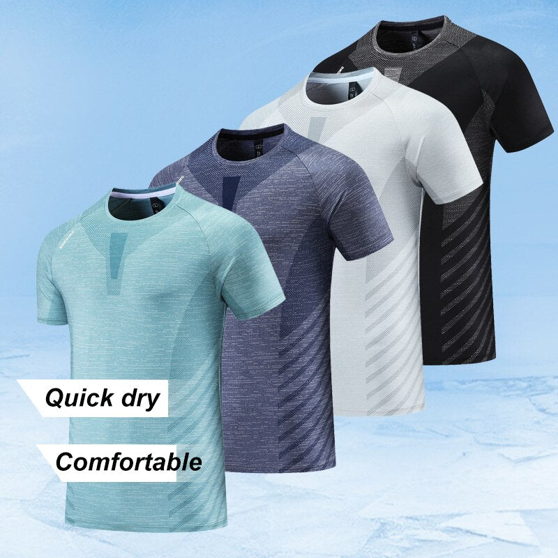 Balerz Men Fitness Workout Activewear T-Shirt Casual Wear Quick Dry Top