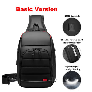 Balerz EURCOOL Multifunction Men Chest Bag for 9.7&quot;USB Backpack Charging Messenger Handbags Crossbody Shoulder Sling Male Bags Bolsas