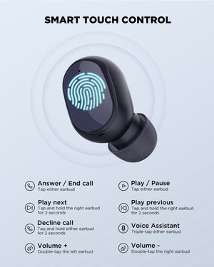 Balerz HTC TWS5 Wireless Earbuds Bluetooth 5.3 Bass Noise Reduction Headphone