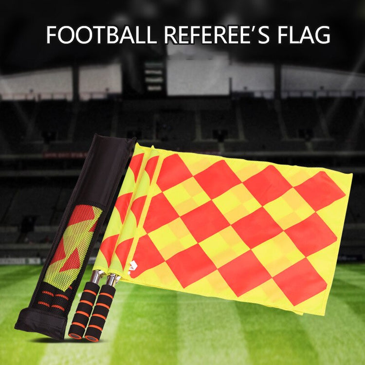 Balerz 1 Pair Soccer Linesman Flag for Sports Match Football Referee Equipment