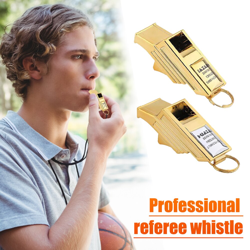Balerz Classic Official Referee Whistle with Lanyard Clip & Mouthpiece