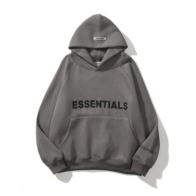 Balerz Essentials Hoodie Men's and Women's Sweatshirt Reflective Letter Hoodie