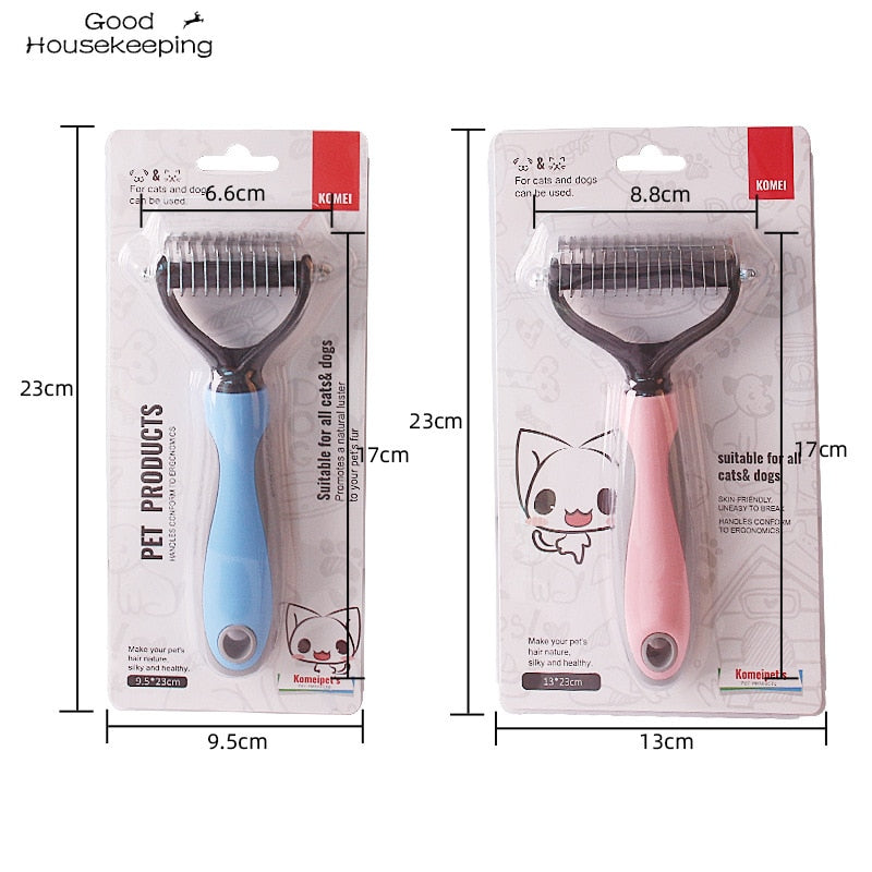Balerz Hair Removal Comb Cat Fur Knot Cutter Dog Grooming Shedding Tools Brush Pet
