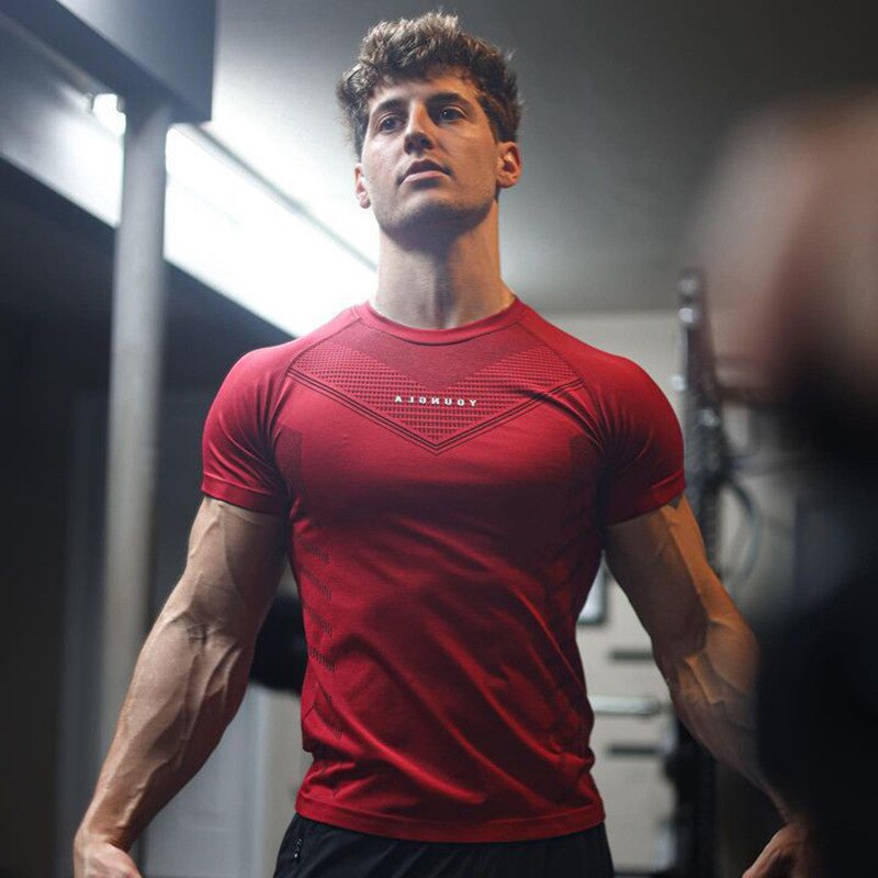 Balerz Running Fitness Shirt Gym Workout Tights Short Sleeve Summer Sports T-shirt