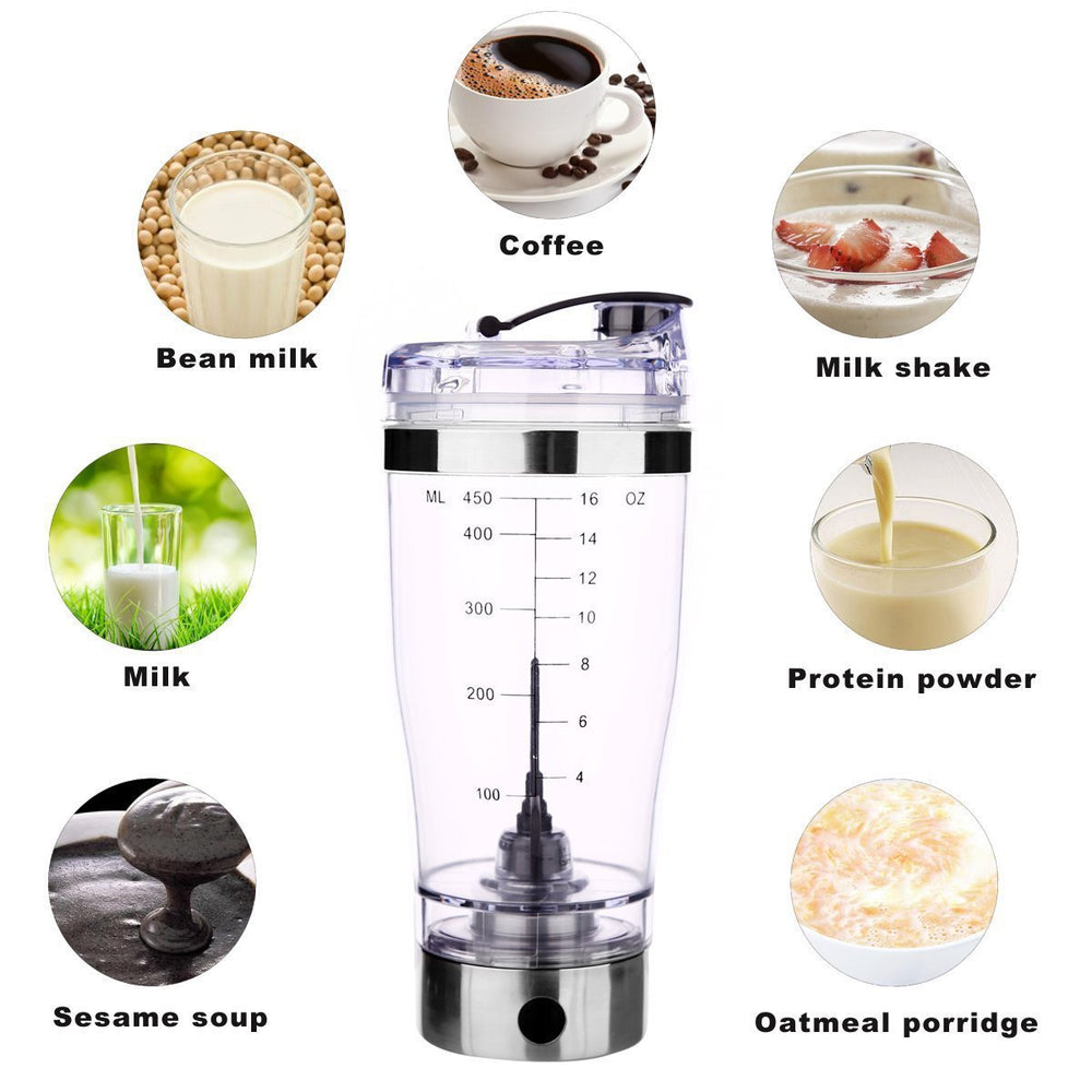 Balerz 450/600ml Rechargeable protein shaker Electric Mixing Cup Portable Protein Powder Shaker Bottle Mixer For Home Kitchen Tools