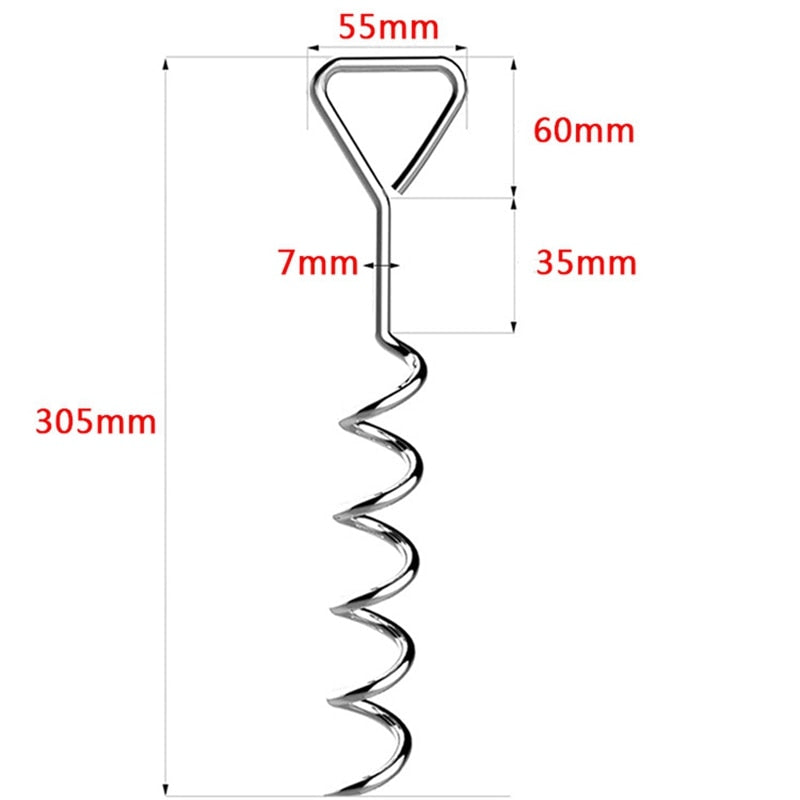 Balerz Heavy Duty Trampoline Stakes Strong And Galvanized Steel Corkscrew High Wind Anchor Kit For Trampoline Camping Tents
