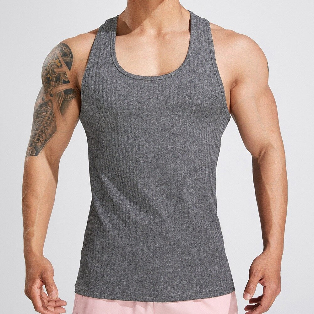 Balerz Gym Exercise Sports Singlet Fitness Sleeveless Undershirt for Men
