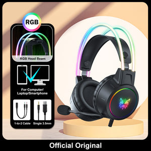 Balerz ONIKUMA X15 Pro Over-Ear Gaming Headset Wired Noise Cancelling Rgb Light