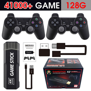 Balerz Game Stick 128GB 4k GD10 40000 Games Portable Wireless Controllor Dropshipping 40 Simuators Retro Video Game Consoles Game Stick