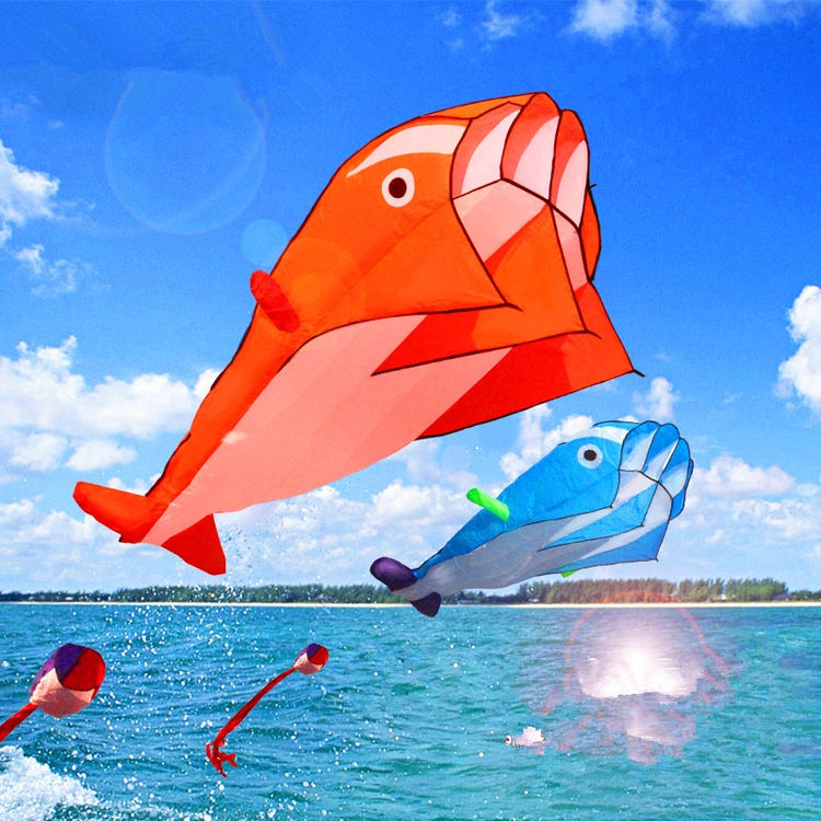 Balerz free shipping large soft kite dolphin kite nylon kite line animated kites flying inflatable kite reel outdoor fun toys Parafoil