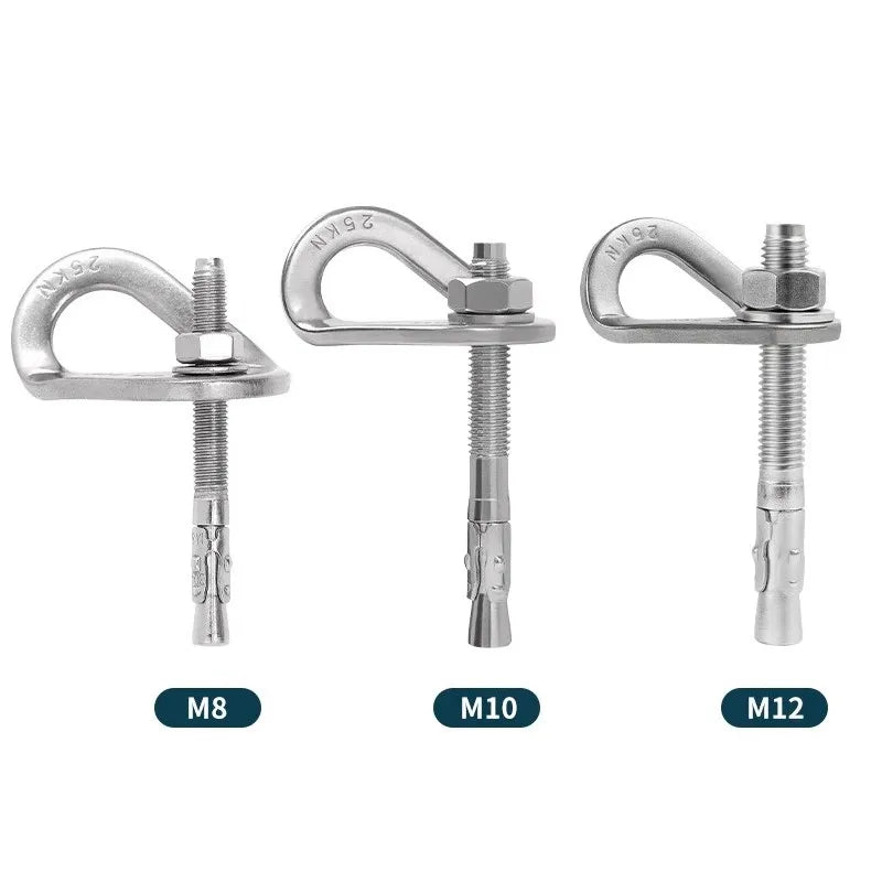 Stainless Steel Outdoor Rock Climbing Piton Safety Expansion Nail Equipment