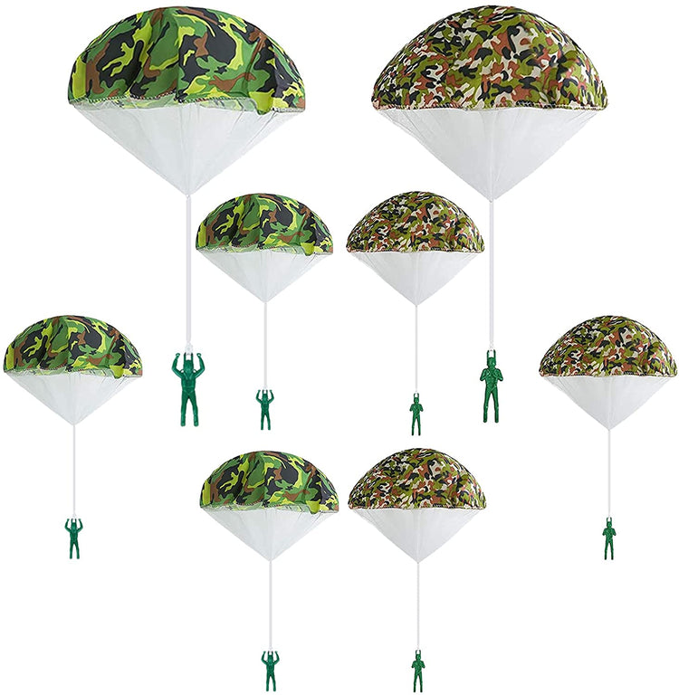 Balerz Hand Throwing Mini Soldier Camouflag Parachute for Kids Outdoor Toys Game Educational Flying Parachute Sport for Children Toys