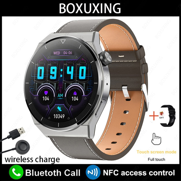 Balerz For Huawei Xiaomi NFC Smart Watch Men GT3 Pro AMOLED 390*390 HD Screen Heart Rate Bluetooth Call IP68 Waterproof SmartWatch 2023