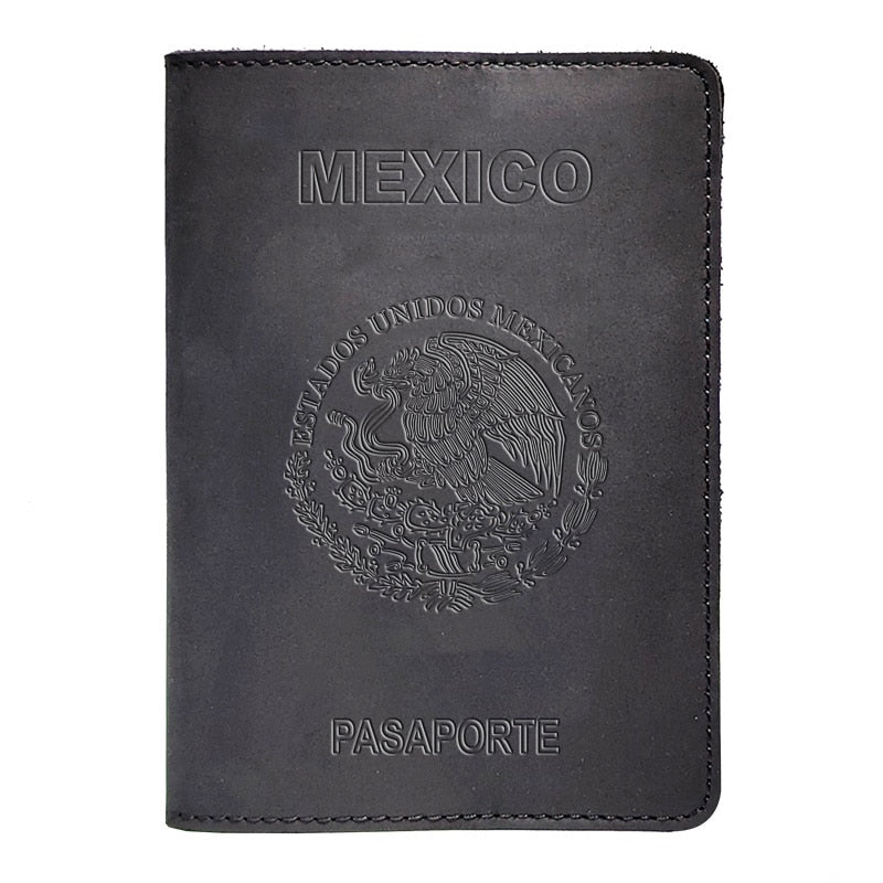 Balerz Kemy Genuine Leather Passport Cover Credit Card Holder