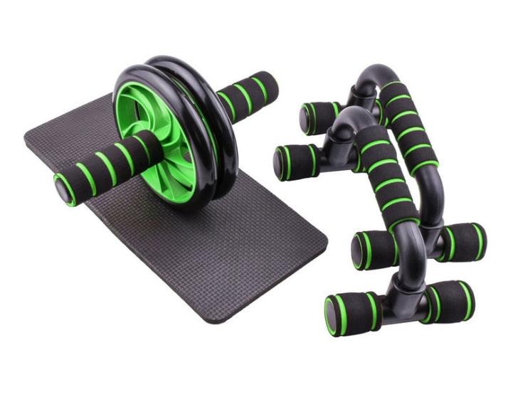 Balerz AB Power Wheels Roller Machine Push-up Bar Stand Exercise Rack Workout Home Gym Fitness Equipment Abdominal Muscle Trainer