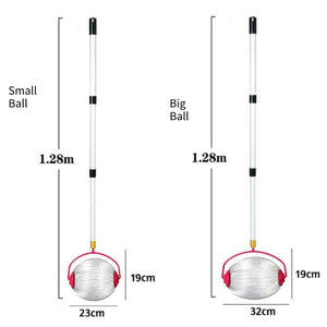 Balerz Adjustable Rolling Golf Ball Collector Picker Upper Telescopic Rod