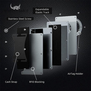Balerz AirTag Wallet for Men Slim Minimalist RFID Blocking Cardholder