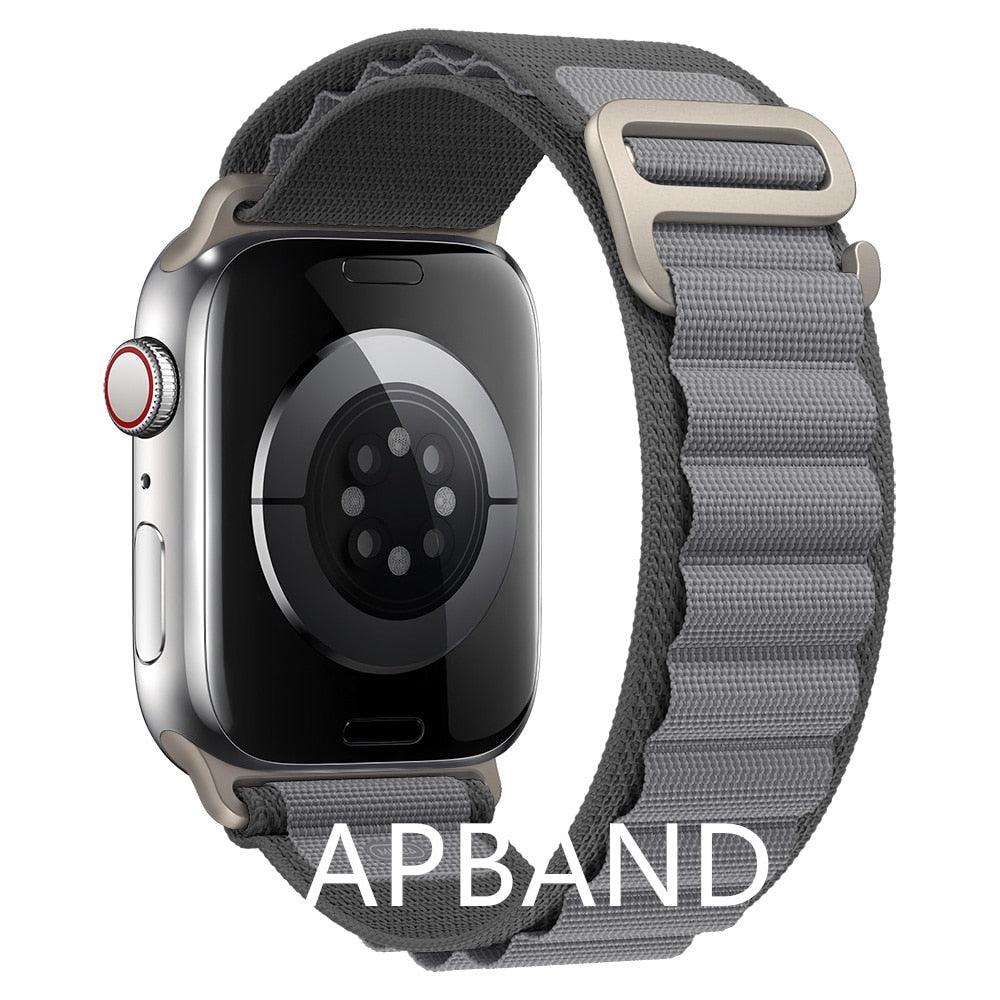 Balerz Apple Series Watch Band Alpine Loop Strap Nylon Wrist Watch Bracelet Belt Iwatch series 3 5 SE 6 7 8 Ultra