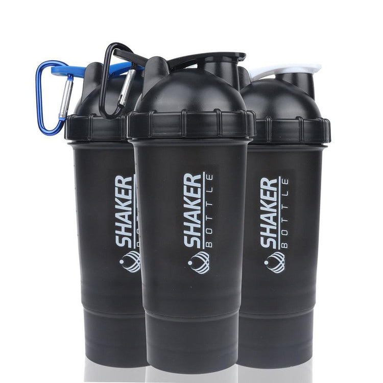 Balerz B30-0064 500ml Protein Shaker Gym Water Bottle with Carabiner