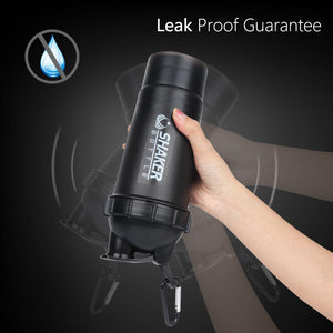 Balerz B30-0064 500ml Protein Shaker Gym Water Bottle with Carabiner