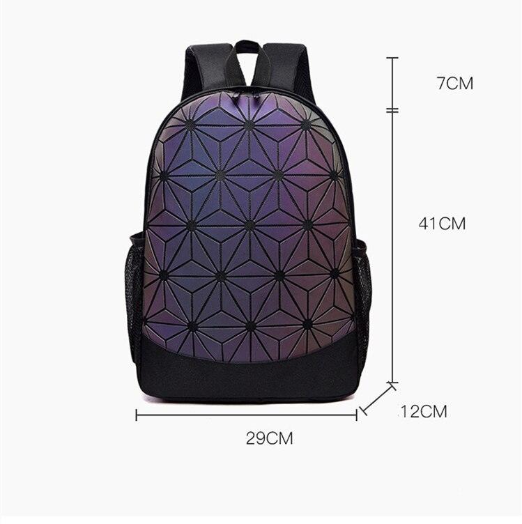 Balerz Backpack Women's Korean-style Colorful Laser Backpack Fashion Travel Bag College Student School Bag