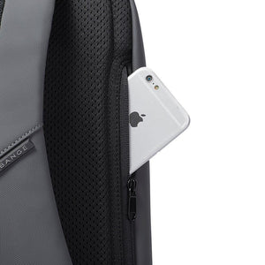 Balerz BANGE Waterproof Anti-Theft Unisex Travel Laptop Backpack with USB Charging (Black)