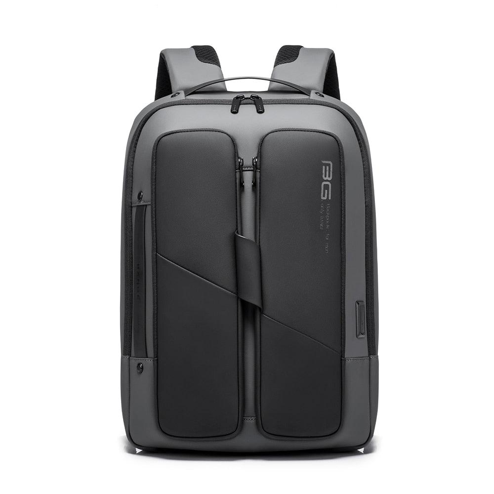 Balerz BANGE Waterproof Anti-Theft Unisex Travel Laptop Backpack with USB Charging (Black)
